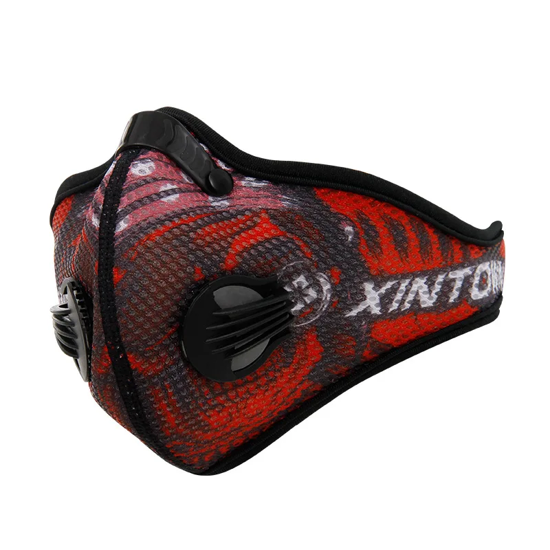 XINTOW Cycling Mask With Air Filter Sport Face Training Bicycle Running Jogging Facemask Anti Pollution Half | Спорт и развлечения