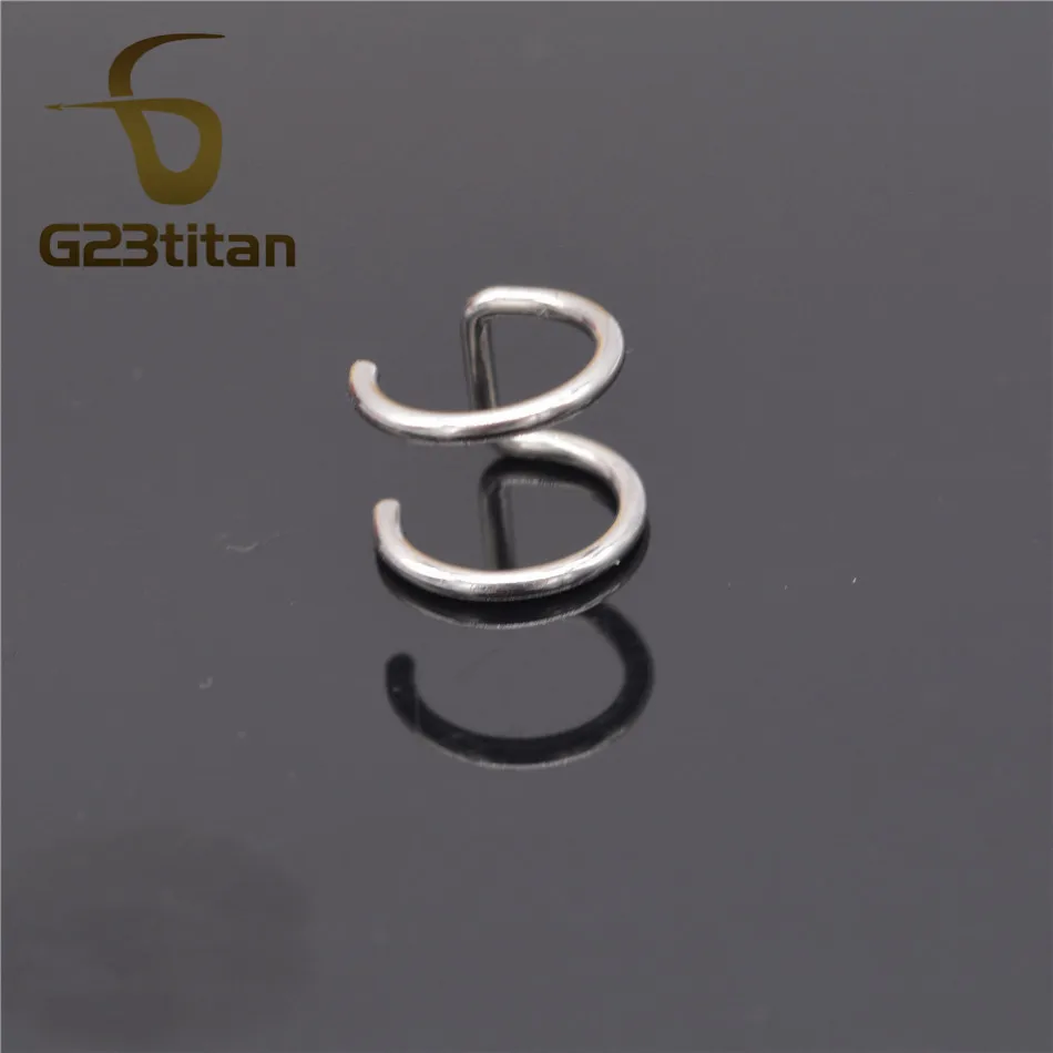 G23titan 5 цветов Нержавеющая сталь поддельный пирсинг сережки мужские серьги Для женщин без необходимости прокола ухо клип серьги-Каффы