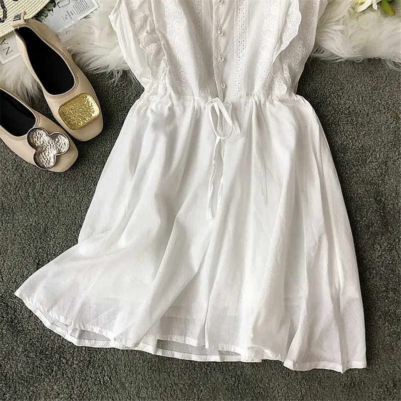 2019 Новая Летняя Повседневная однотонная модная юбка без рукавов с v-образным