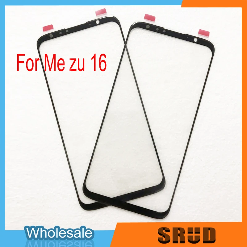 

10Pcs LCD Outer Glass Panel For Meizu 16 LCD Fron Screen Outer Glass Replacement