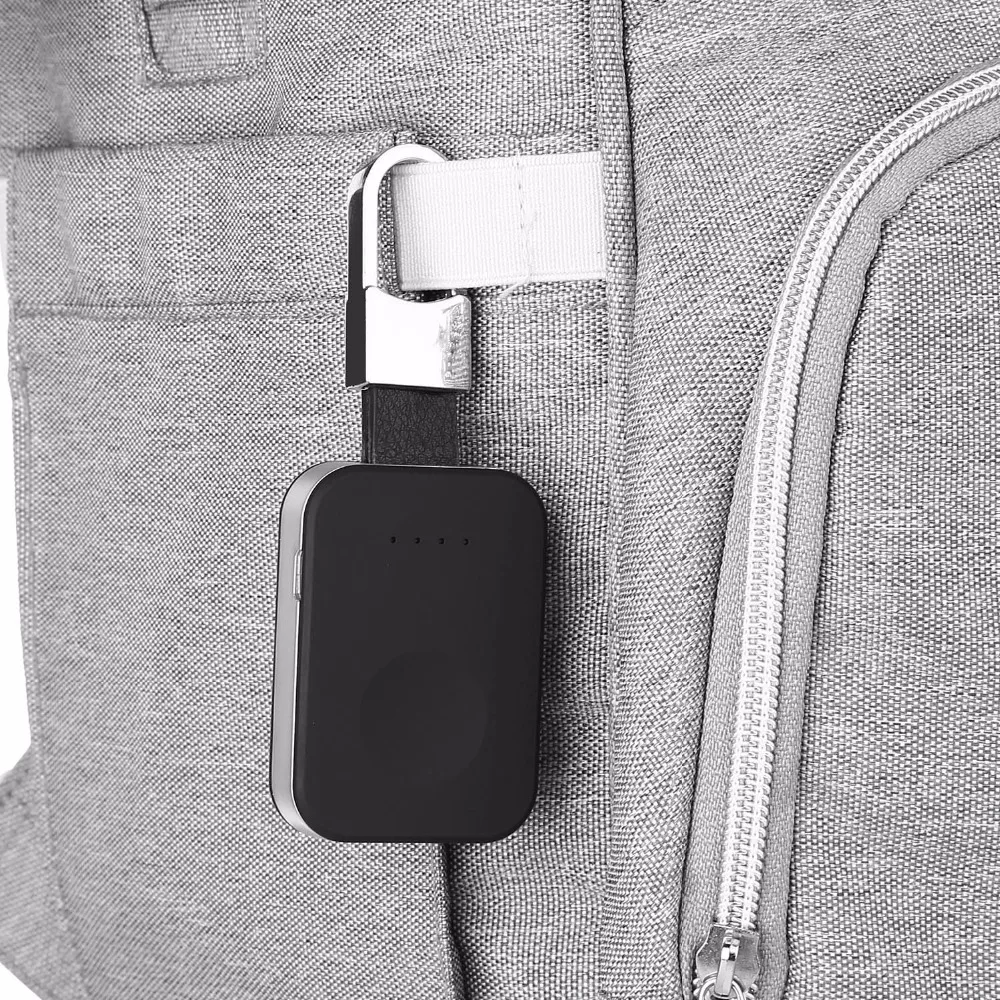 950 мАч Внешний аккумулятор QI Беспроводное зарядное устройство для Apple Watch 1 2 3 4 серии внешний аккумулятор портативный внешний мини-брелок для зарядки
