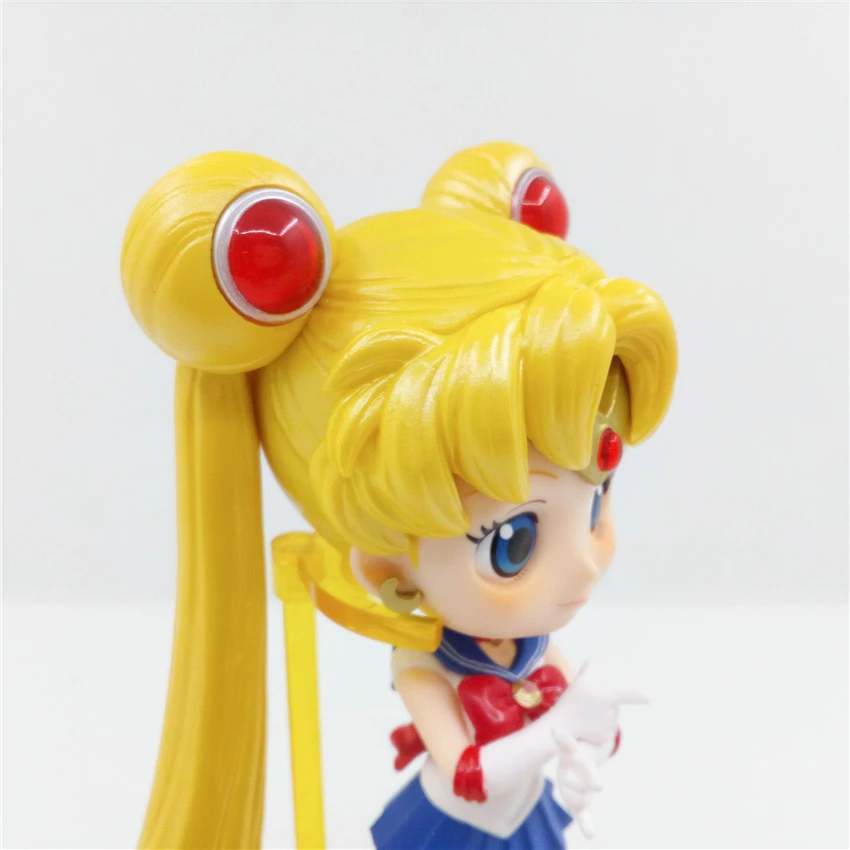 Фигурки Haocaitoy игрушки Sailor Moon Qposket синее платье аниме экшн фигурки игровые Игрушки