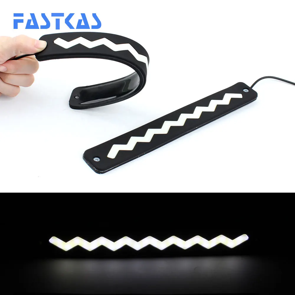

100% Waterproof LED Flexible Daytime Running Lights LED COB DRL White Day Light Fog Light Turning Signal Cars Running Light