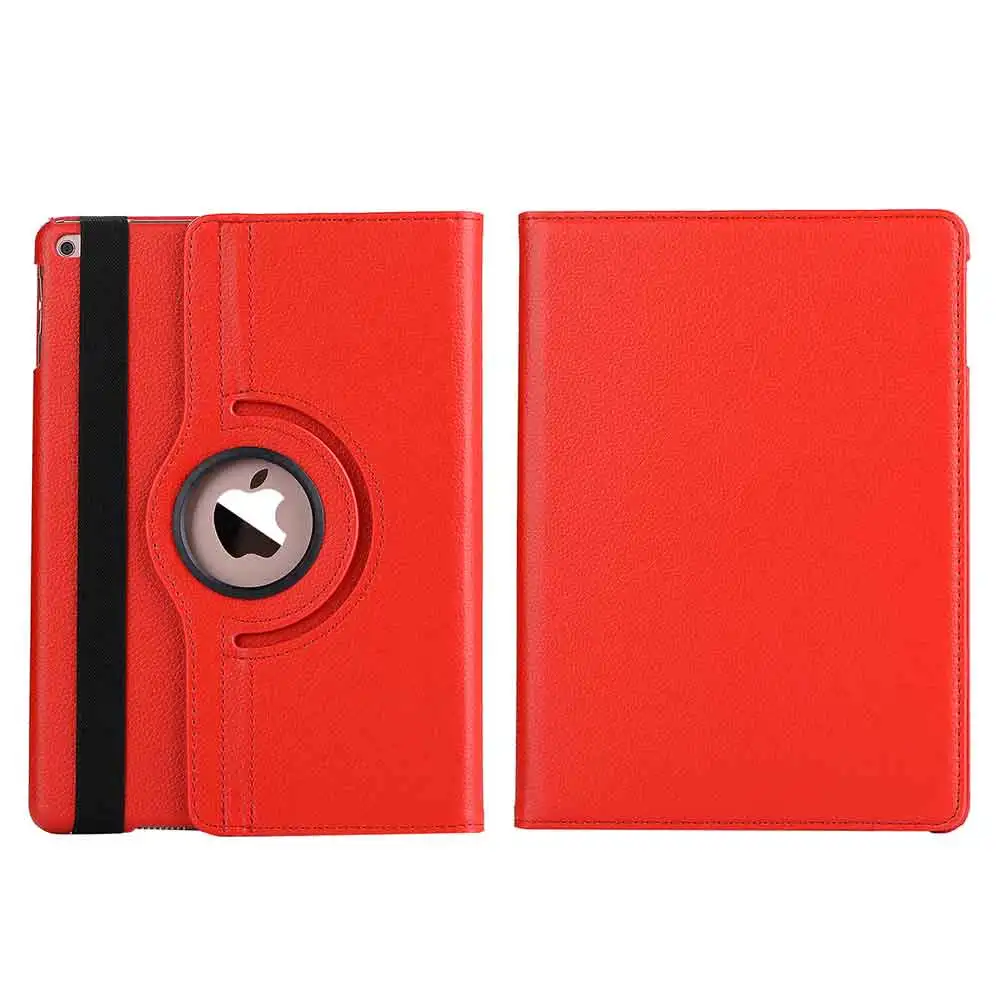 Red 360 Вращающийся Чехол для iPad 9,7 Чехол-книжка кожаный смарт-чехол для iPad Air 1 2 5th 6th поколения Чехол Coque - Цвет: Red