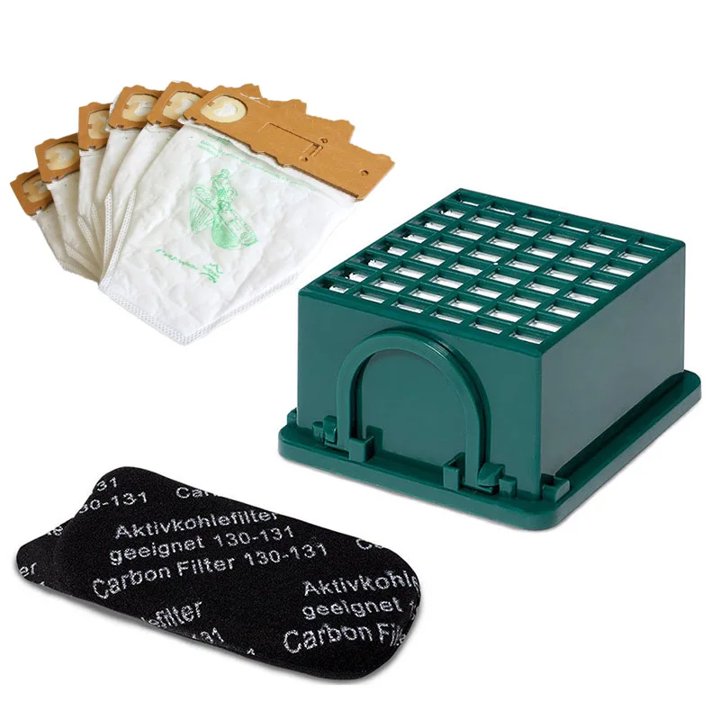 

Filter+ Filter Box+ 6 Dust Bags For Vorwerk Kobold 130/131/131 SC/VK 130/ VK 131