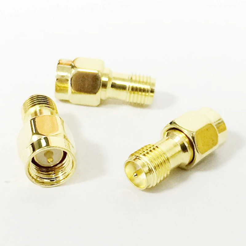 ALLISHOP 30 шт. Топ бренд РФ SMA адаптер мужчин RP Женский Джек Coax конвертер Goldplated