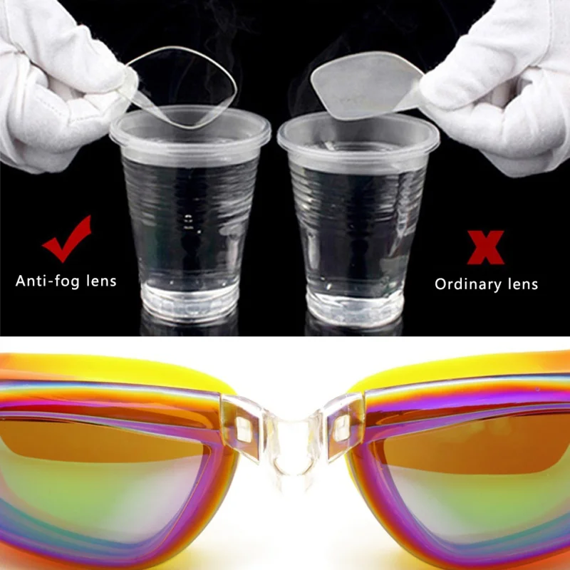 Детские 2018 плавательные яркие очки противотуманные Профессиональные