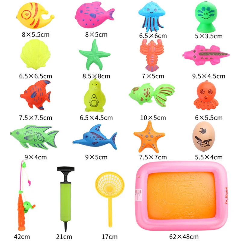 Магнитная игрушка для рыбалки в бассейне детская удочка Детские Игрушки ванны