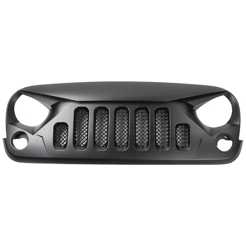 BAWA гоночные грили для Jeep Wrangler JK 2007- передняя решетка аксессуары для гриля для Jeep Wrangler JK автомобильные внешние аксессуары - Цвет: Black B
