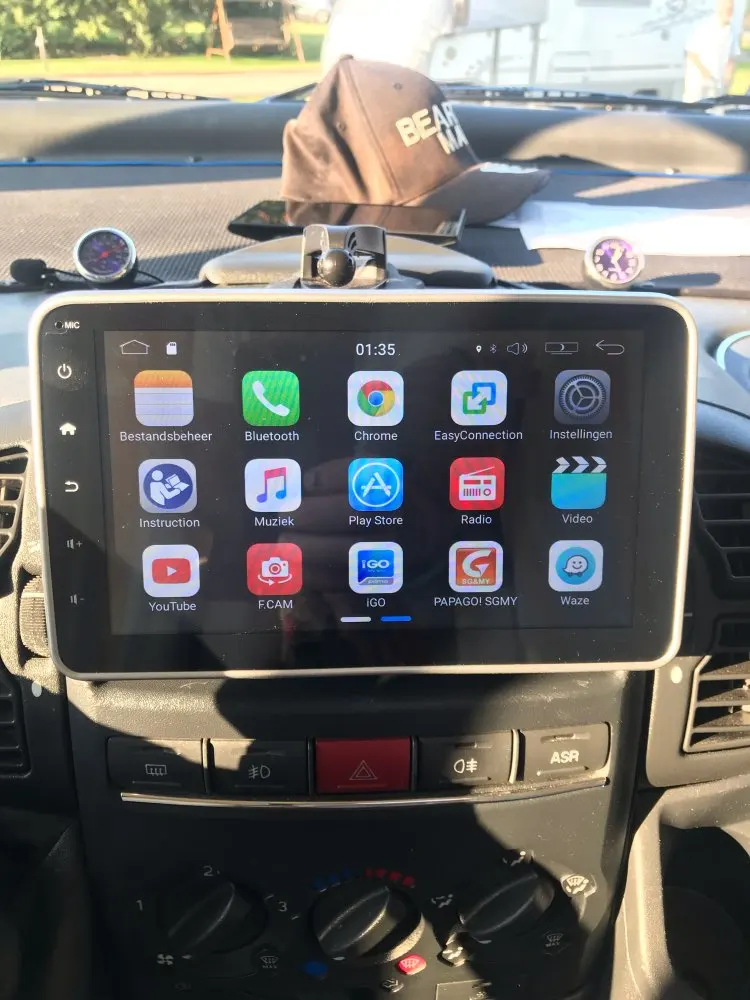 MEKEDE Single 1 DIN 8" Android 9.0 Universal Car Radio Stereo Quad Core Head Unit GPS Navigation Support Steering Wheel