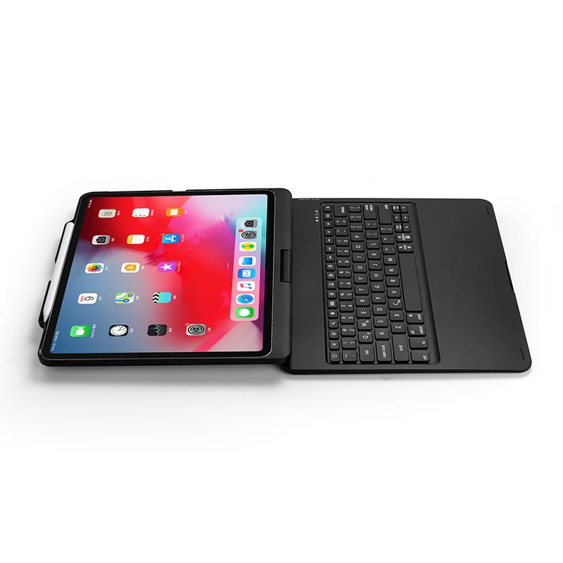 Вращение на 360 для iPad Pro 12,9 чехол-клавиатура с алюминиевой Подсветкой Bluetooth для iPad New Pro 12,9 дюйм чехол для клавиатуры планшета