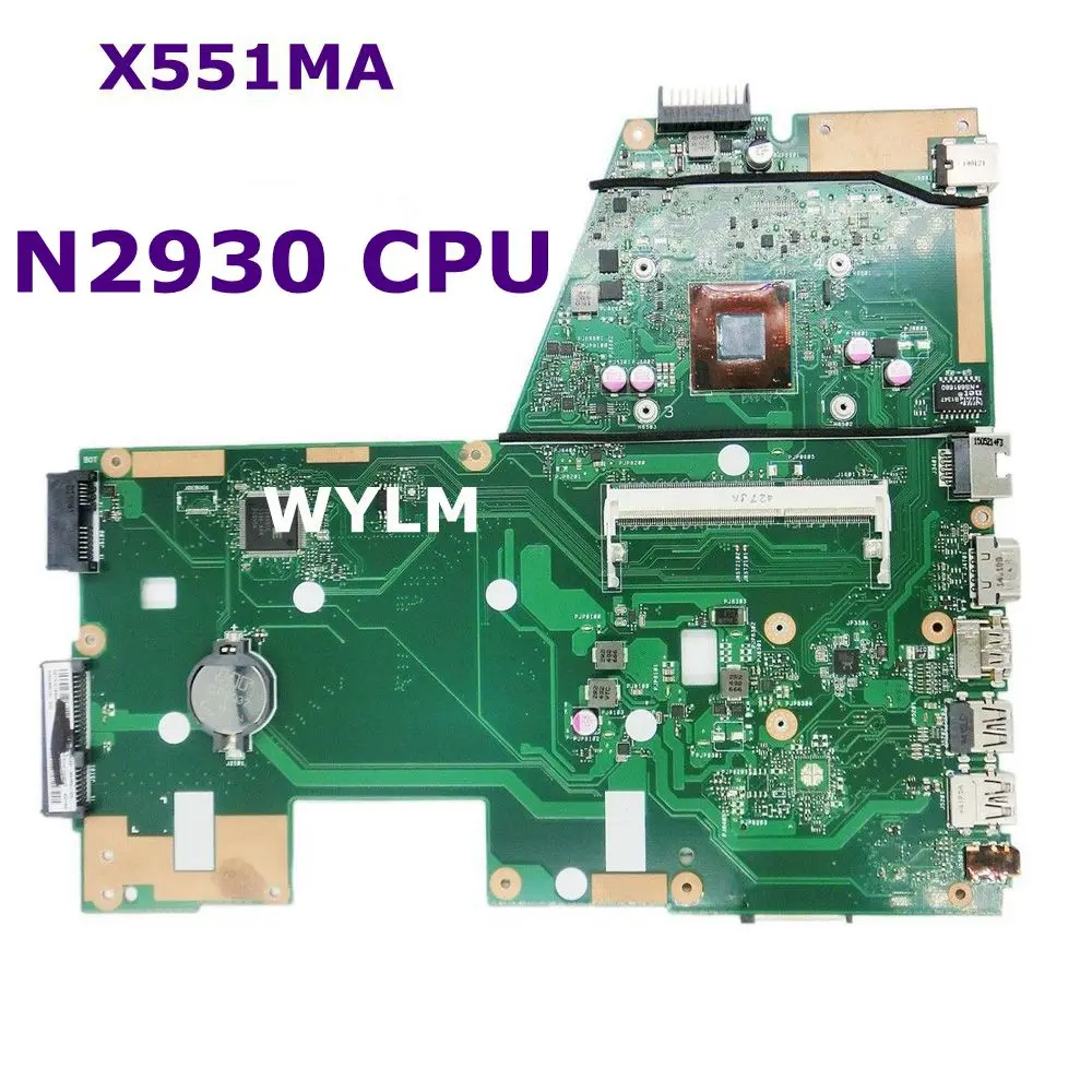 X551MA с SR1W3 N2930 cpu материнская плата REV 2 0 для ASUS X551M ноутбука NM70 DDR3L 100%