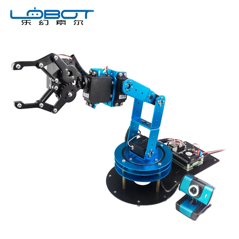 Новый Raspberry Robot Arm ArmPi/беспроводной Wi-Fi видео пульт дистанционного управления 6