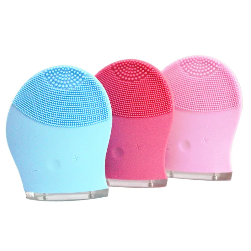 

Sonic Electric Face Cleanser Massager Brush USB Rechargeable Waterproof Silicone Facial Cleansing Brush Skin Care Pore Removal