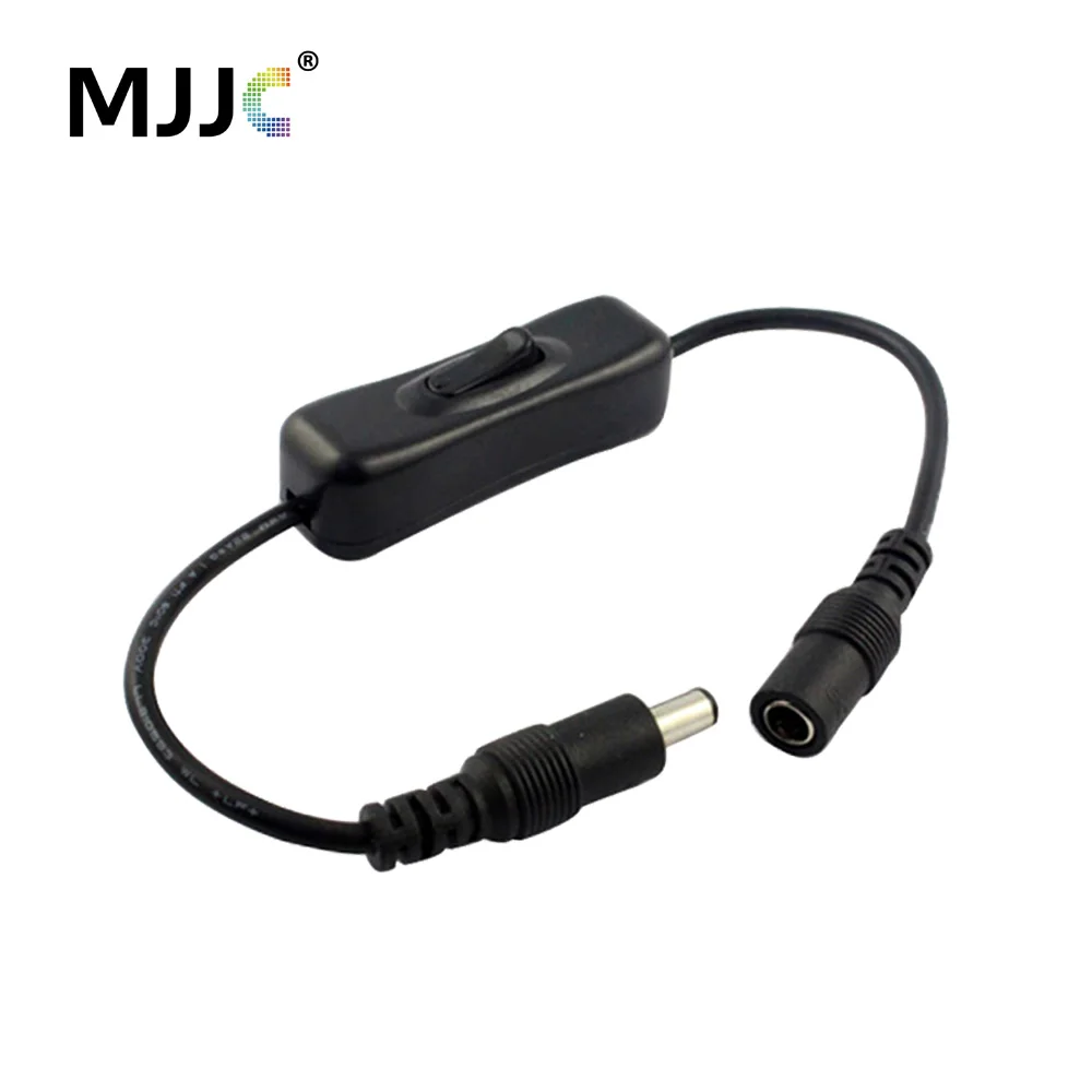 

Inline 304 Switch On Off with Female Male Power Cable 5.5x2.1mm DC Connector Switch 5V 12V 24V for CCTV LED Strip Light