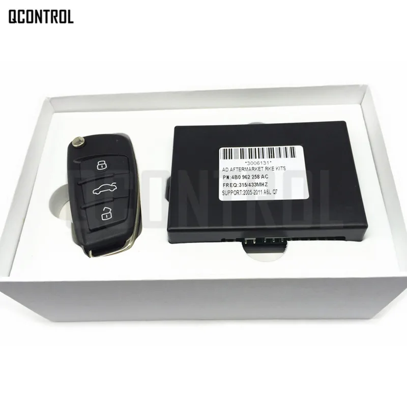 QCONTROL Автозапуск Системы с дистанционного ключа для Audi A6 A6L S6 Q7 2005-2010 Поддержка