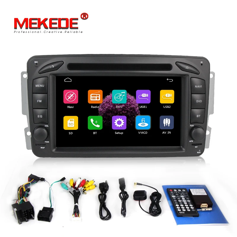2DIN автомобильный Радио Стерео dvd-плеер для Benz W203 W208 W209 W210 W463 Vito Viano с gps BT USB SD RDS мультимедиа