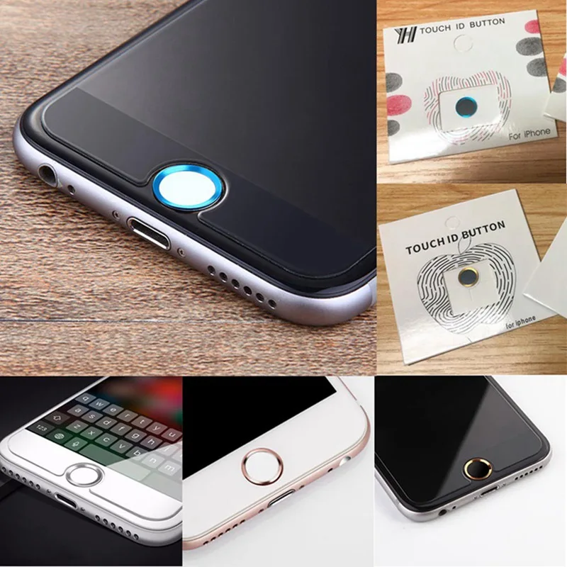 Главная Кнопка Наклейка защита для клавиатуры Keycap для IPhone 5S 5 4 6 6s 7 Plus поддержка разблокировки отпечатков пальцев