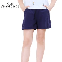 sheecute summer girls boys candy color casual cotton loose shorts sc2376