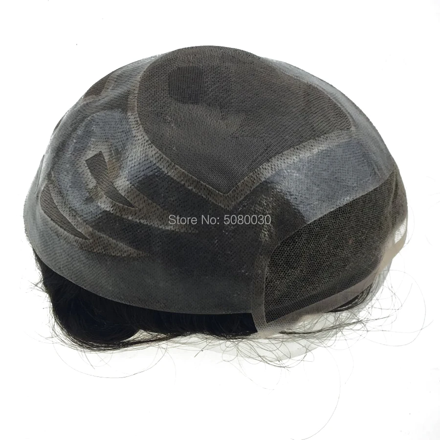 Новинка Toupee мужские моно кружева и PU Горячая хорошие волосы для мужчин системы волос мужской парик