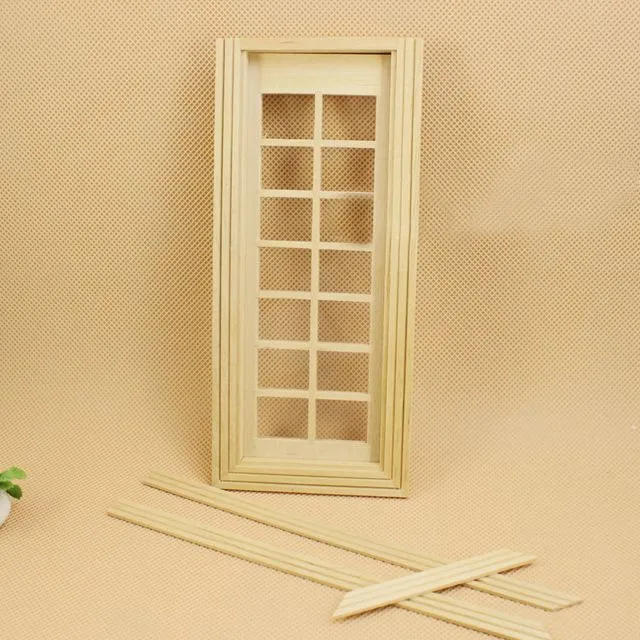 G05-X4605 children baby gift Toy 1:12 Dollhouse mini Furniture Miniature rement wooden 14 Georgia door 1pcs | Игрушки и хобби