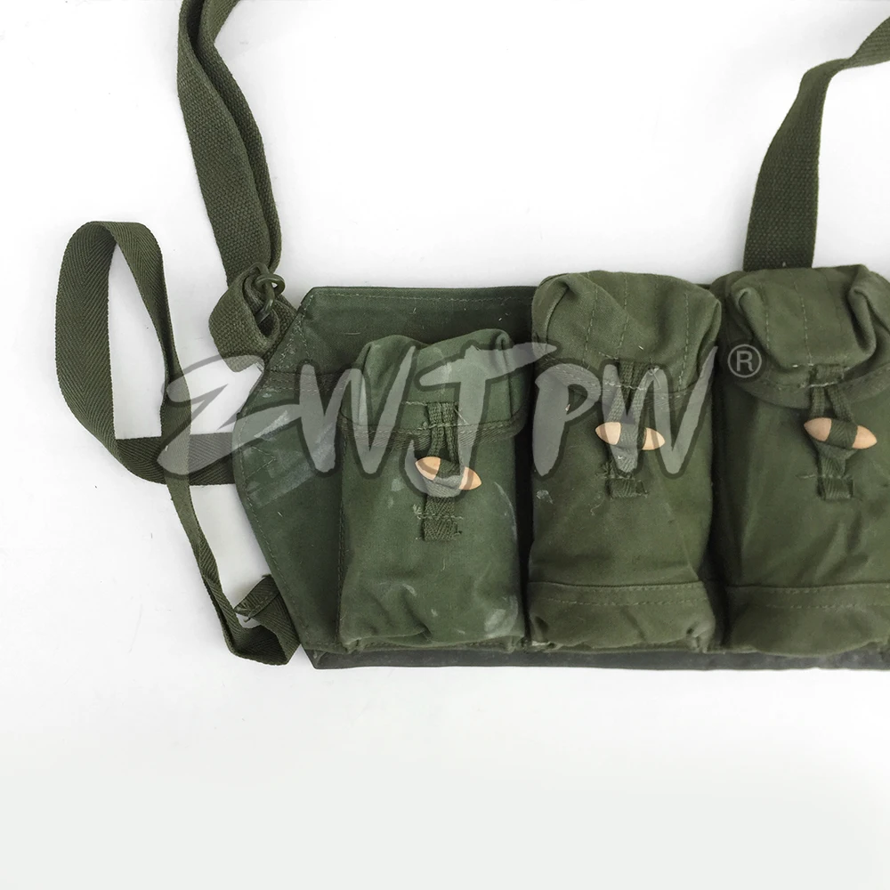 Оригинал WW2 китайская военная армия Вьетнамская война SKS/Тип 63 Холщовая Сумка для