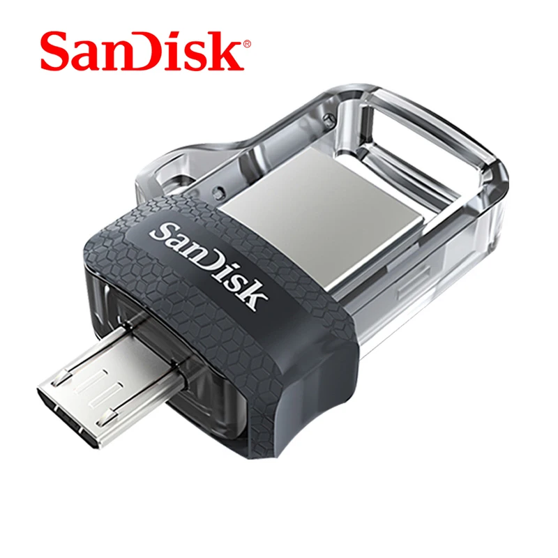 Sandisk Mini USB 3 0 двойной OTG флеш накопитель 128 Гб 64 ГБ 32 256 флешки USB3.0 высокая скорость