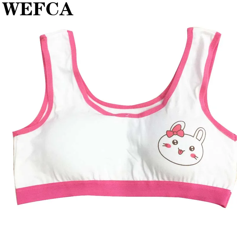 

Нижнее белье для девочек-подростков, нижнее белье для подростков, тренировочный бюстгальтер для детей, подростков с рисунком маленького кр...