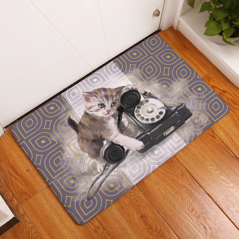 Придверные коврики милые с рисунком животных напольные для кухни и ванной