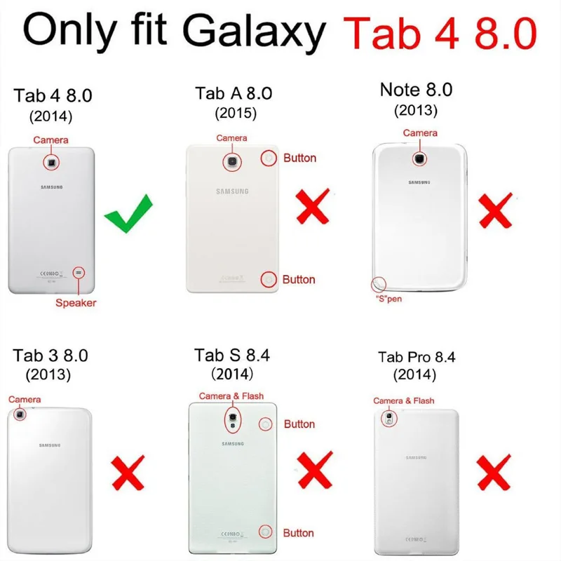 Чехол из искусственной кожи с принтом тигра и льва для Samsung Galaxy Tab 4 8 0 T330 T331 T335