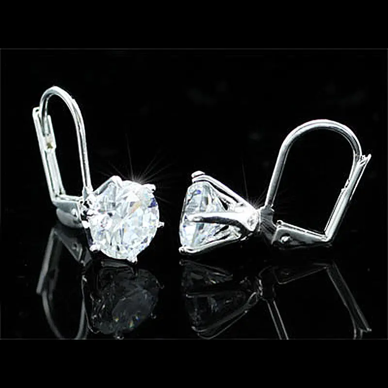 Розовые серьги в виде павлиньих звезд 2 карата прозрачные белые с кристаллами из