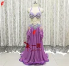 Bellydance восточные живота Индийский, цыганский танцевальный костюм костюмы одежда бюстгальтер ремень платок с цепочками кольцо юбка платье комплект костюм 488