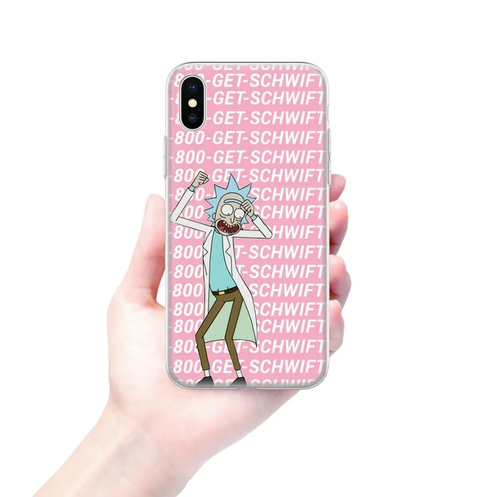Рик и Морти Cartoo Мягкий силиконовый чехол для телефона Apple iphone XR X XS Max 6 6splus 7 плюс 8 5