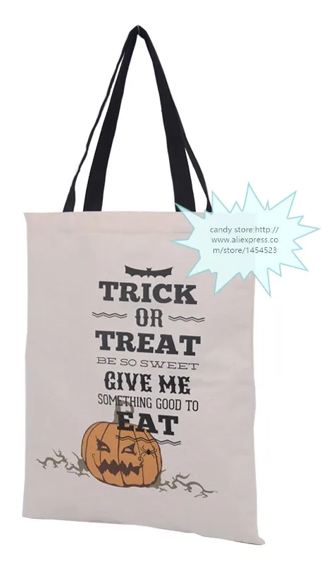 500pcs Fedex 2016 New Halloween Tote Bags with Black Handle 6 color Pumpkin Christmas Shopping Festival Gifts Bag for Women | Дом и сад