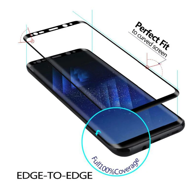 Защитный стеклянный чехол для Samsung Note 8 9 S9 S8 Plus S7 S6 Edge закаленное стекло защиты
