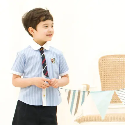 Wholesale Kid's School Uniforms 95% Cotton Summer Clothes Primary Students Pupils Childrens Day | Тематическая одежда и
