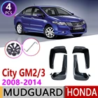 Автомобильный брызговик для Honda City GM2 GM3 2008  2014 щитки, Брызговики гвардии всплеск брызговика клапаном аксессуары 2009 2010 2011 2012 2013