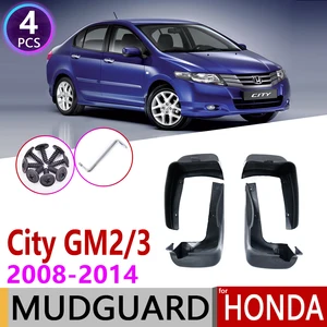 Автомобильный брызговик для Honda City GM2 GM3 2008  2014 щитки, Брызговики гвардии всплеск брызговика клапаном аксессуары 2009 2010 2011 2012 2013