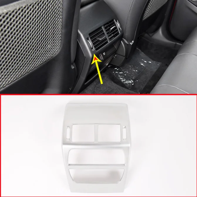 

Car Armrest Rear Back Air Conditioning Outlet Vent Frame Trim For Jaguar E-PACE E PACE 2018 2019 Accessories and Parts