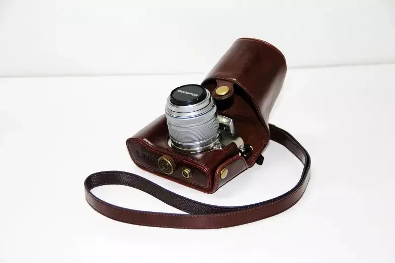 Ретро винтажная сумка для камеры Жесткий чехол для камеры Olympus EPL5 E-PL5 EPL6 E-PL6 EPM2 E-PM2 с ремешком