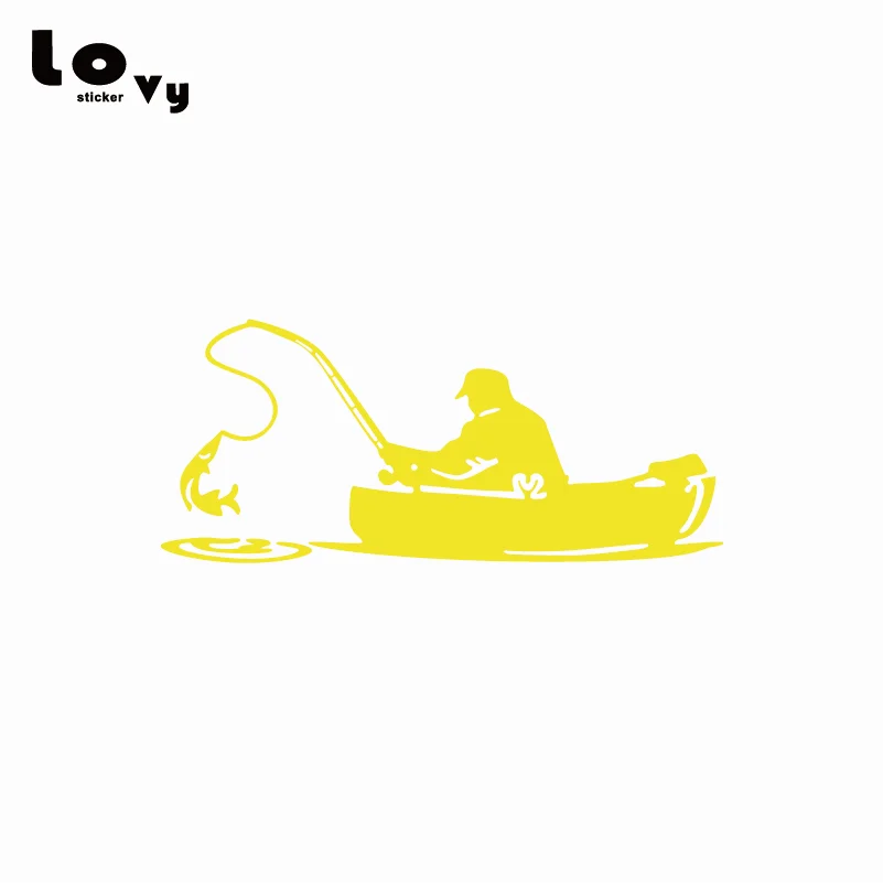 Виниловая наклейка для рыбалки на доске в рыбацком стиле автомобиля с интересным