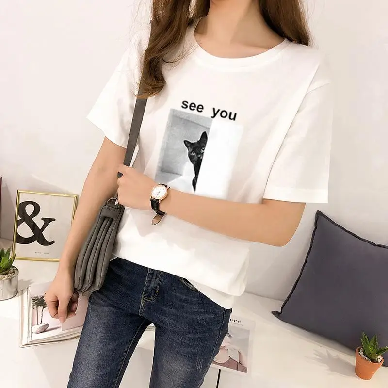 Фото 2019 Новый Yfashion Женский Повседневный свободный круглый воротник универсальные 2019 Новый Yfashion Женский Повседневный свободный круглый воротник универсальные