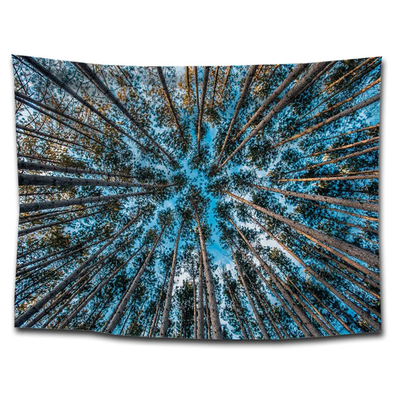 Forest Tapestry Blanket Background Cloth Beach Towel Home Hanging Painting Decorative Tablecloth |