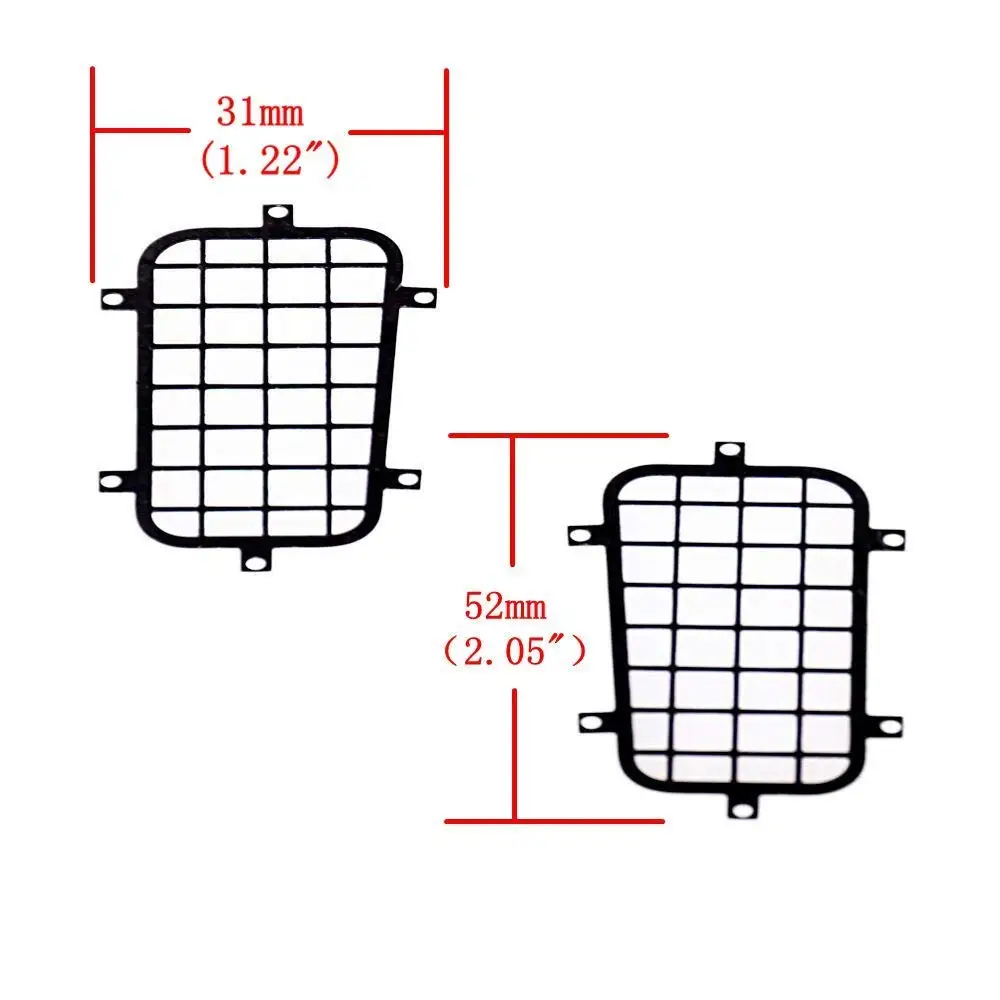 DJX 5PCS TRX4 Metal Window Mesh Protective Net DEFENDER Logo for 1/10 RC Crawler Car Traxxas TRX-4 Accessories | Игрушки и хобби