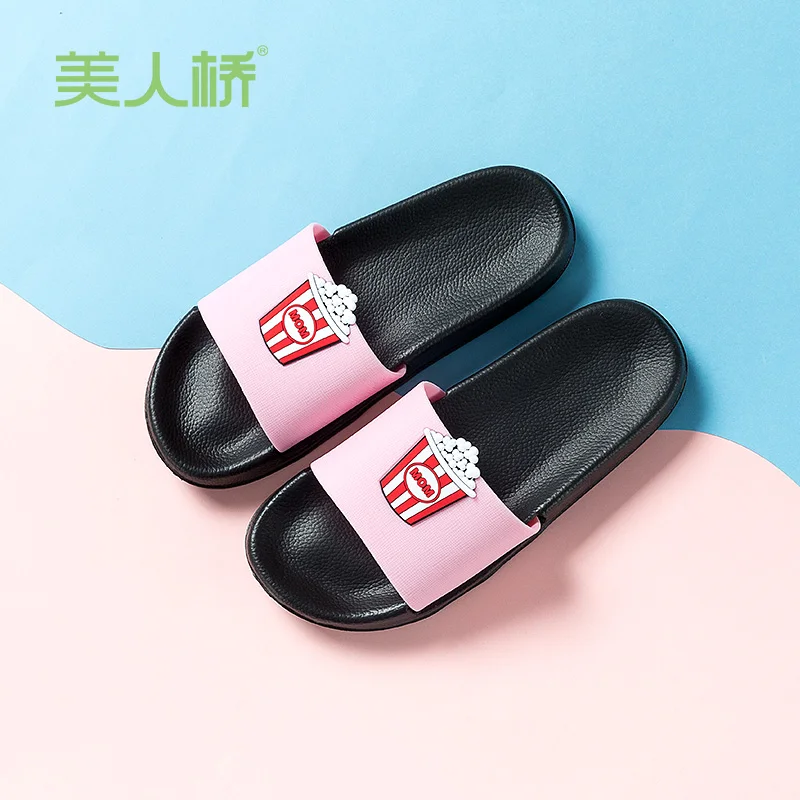 Brand Slippers Women Men Flat Slides Summer Casual Beach Flip Flops Shoes Non-slip Indoor House Home Comfortable | Обувь