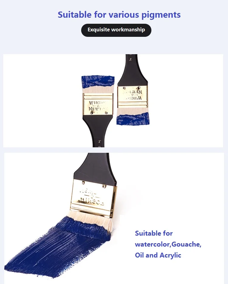 Кисть WINSOR &amp NEWTON из шерсти для рисования специальная кисть акварелью гуашью