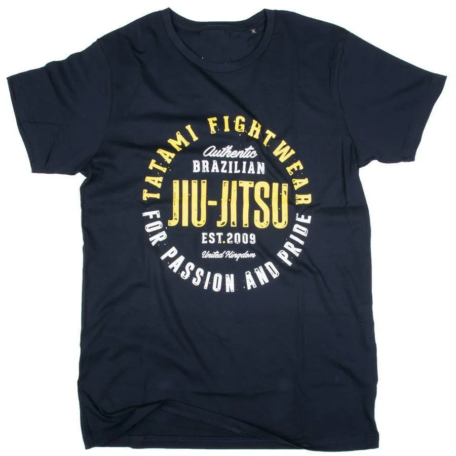 Jiu-Jitsu Pride &amp Passion футболка БЖЖ мужская темно-синяя Повседневная ММА повседневные