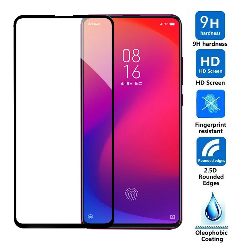 Защитное стекло 2 в 1 для Xiaomi Mi 9T Pro закаленное защиты экрана объектива камеры