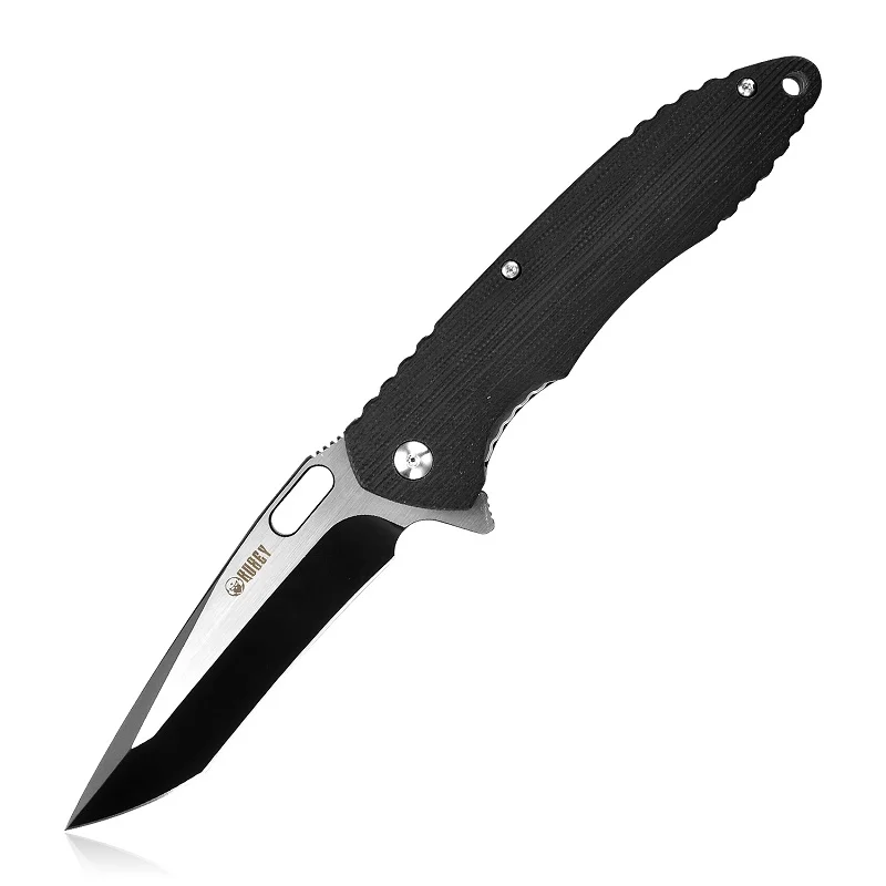 A KUBEY KU003 тактический складной нож шарикоподшипник D2 лезвие G10 Ручка Открытый Отдых выживания карманные ножи со стальным зажимом - Цвет: A