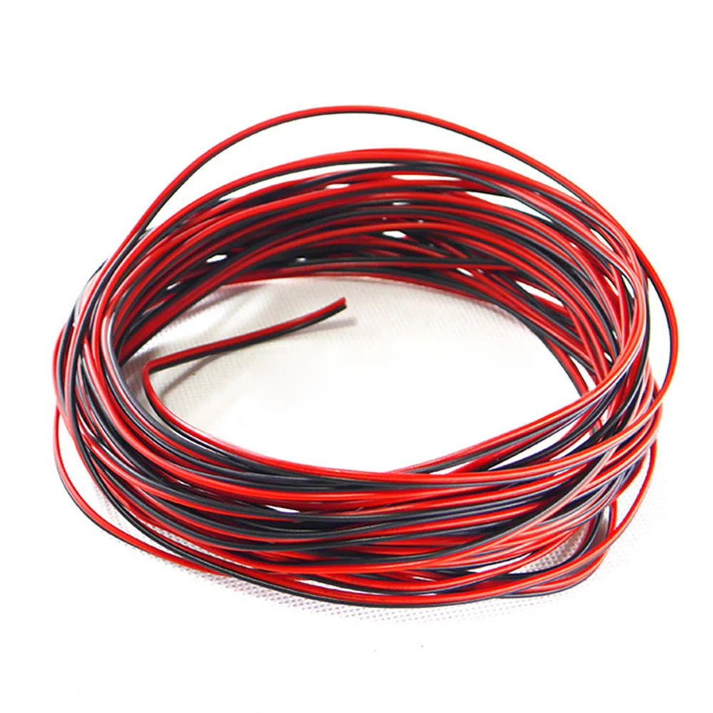 10 м медь 22AWG 2 Pin Красный Черный поделки ПВХ Электрический кабель провод для